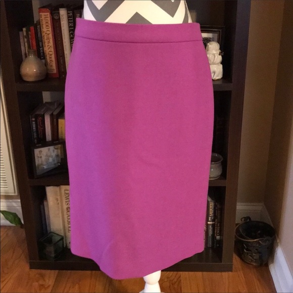 J. Crew Dresses & Skirts - Purple J.Crew Wool Skirt Size 6 EUC